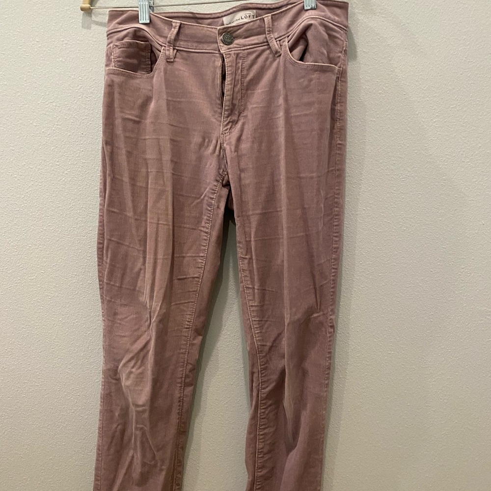 LOFT curvy skinny pants. Size 28. Blush pink